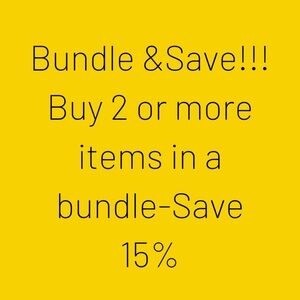Bundle & Save 15% off bundles of 2 or more